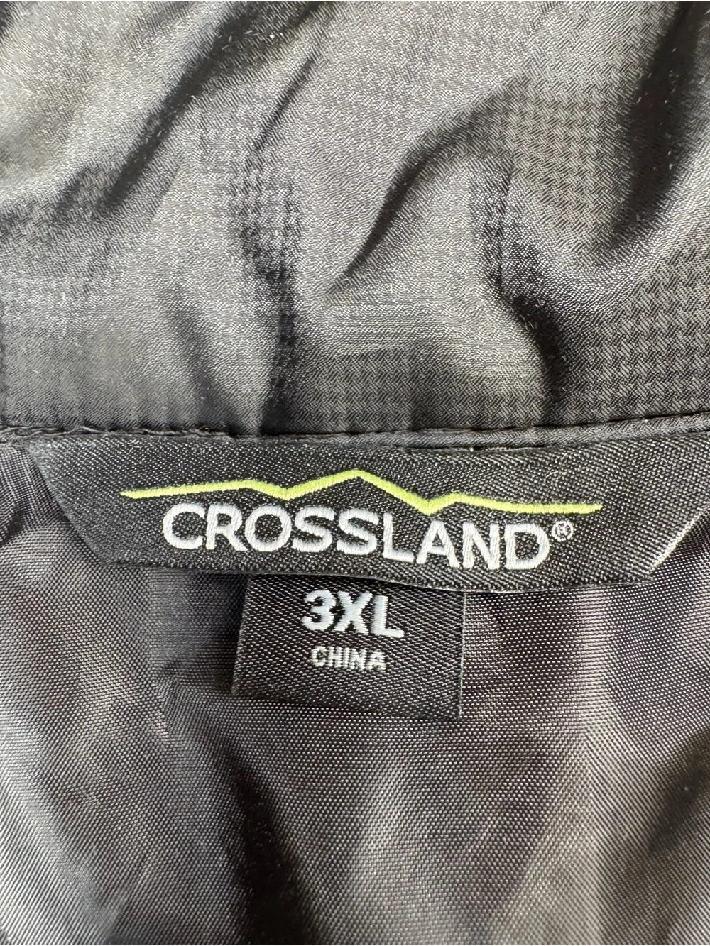 Crossland Men’s Black Packable Quilted Vest Red Embroidered Tiger Logo 3XL